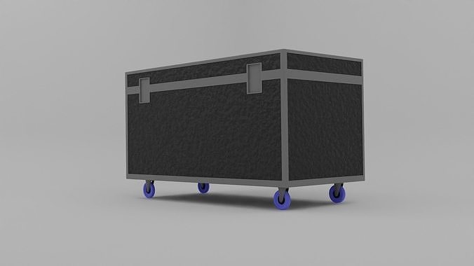Flightcase 120x60x60 for Background Use Free low-poly 3D model
