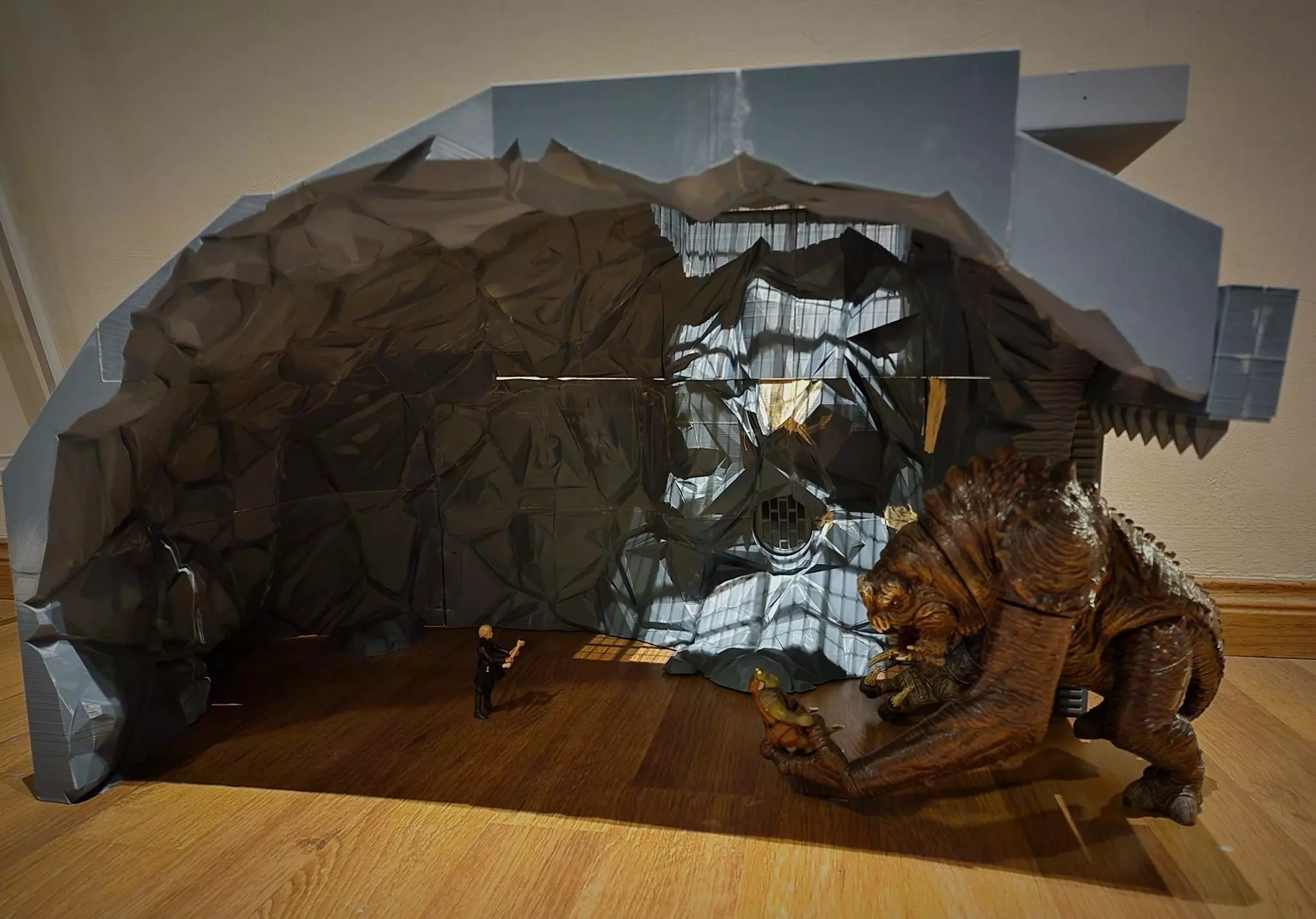 Jabbas Throne Room - Set 9 - Rancor Cave 1-12 scale Blackseries 3D print model_60