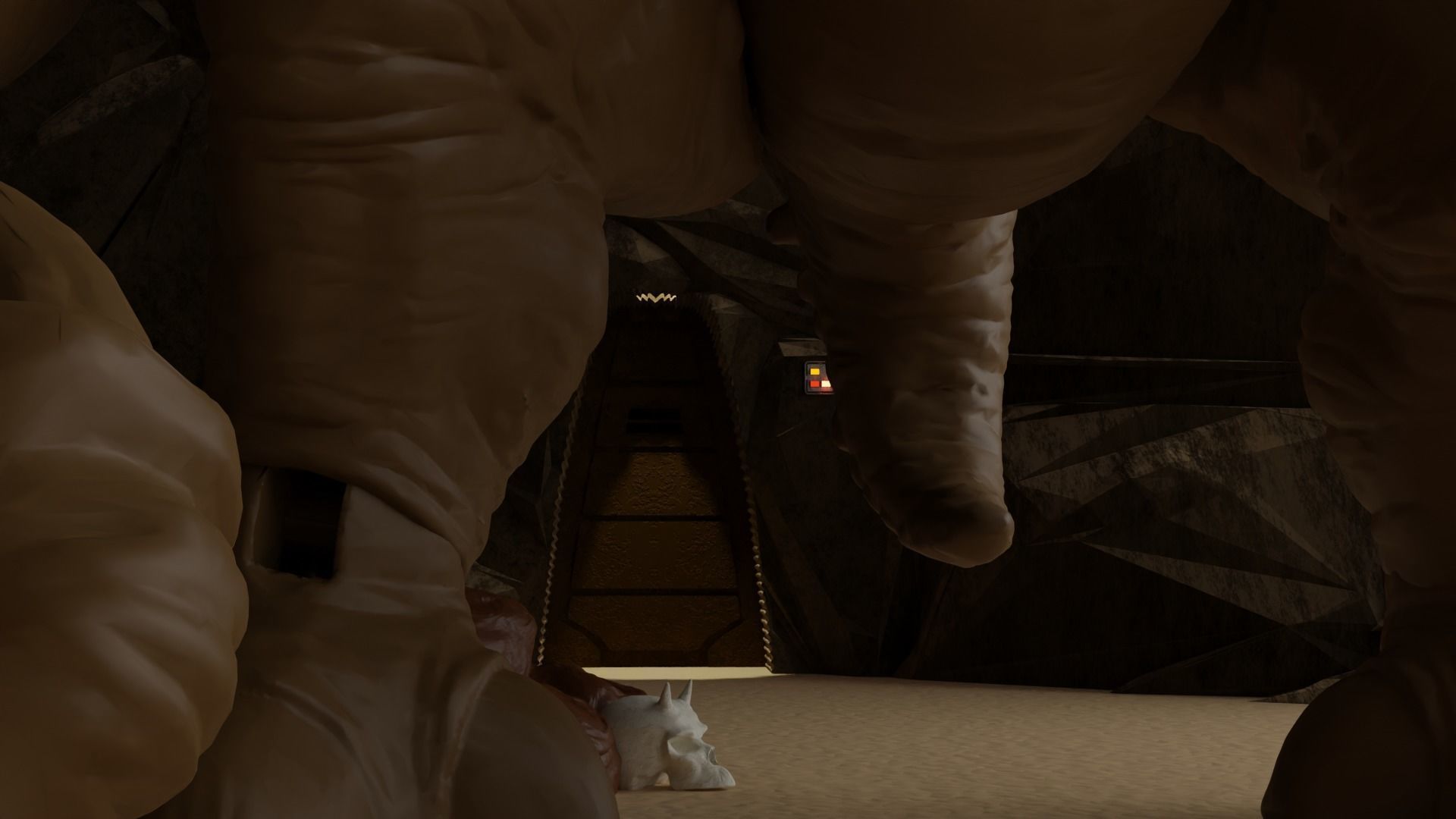 Jabbas Throne Room - Set 9 - Rancor Cave 1-12 scale Blackseries 3D print model_12