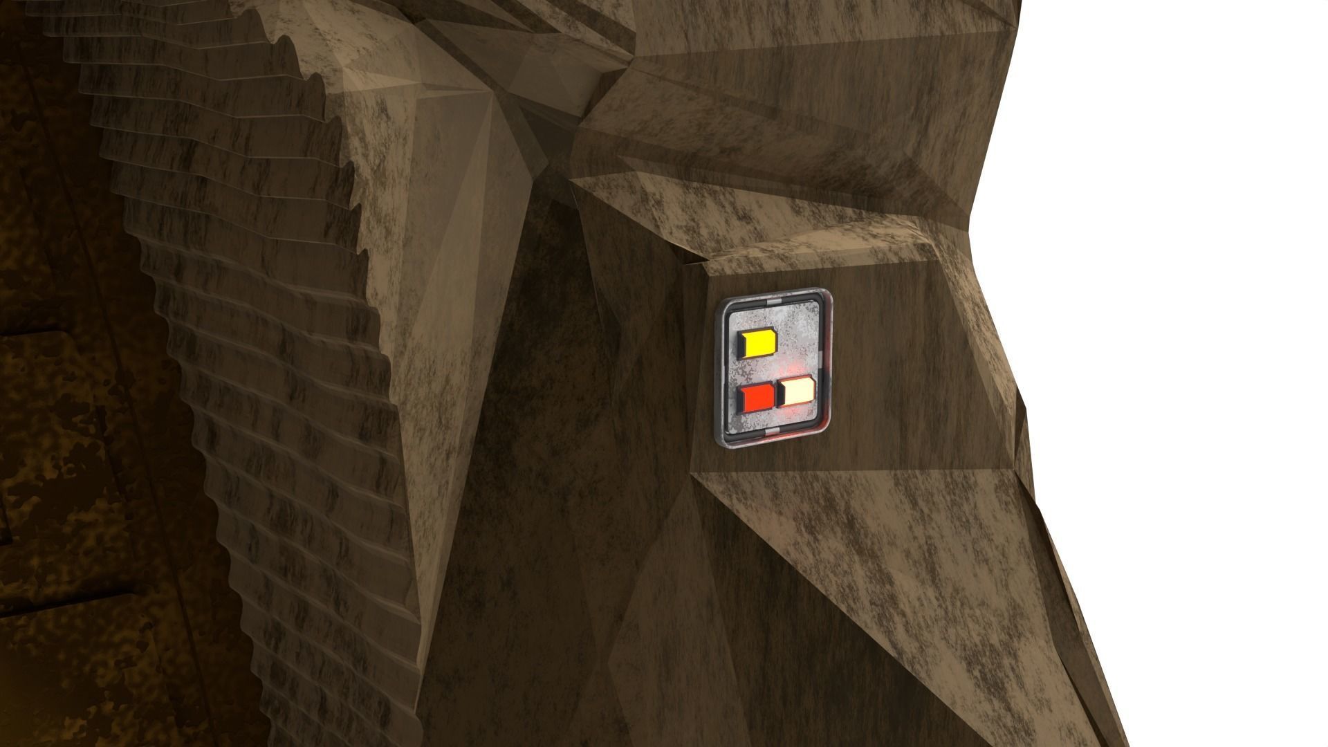 Jabbas Throne Room - Set 9 - Rancor Cave 1-12 scale Blackseries 3D print model_44