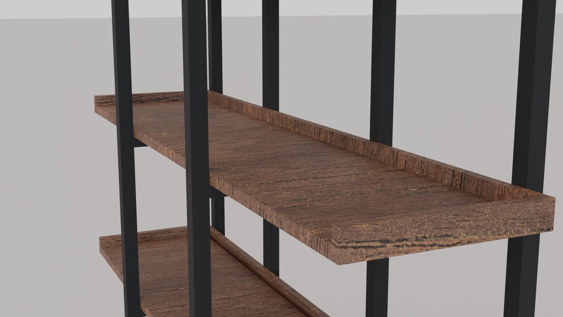 Bookshelf for Low Poly Games Free low-poly 3D model_4