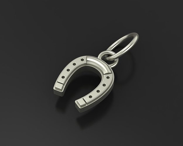 Horseshoe pendant 3D print model