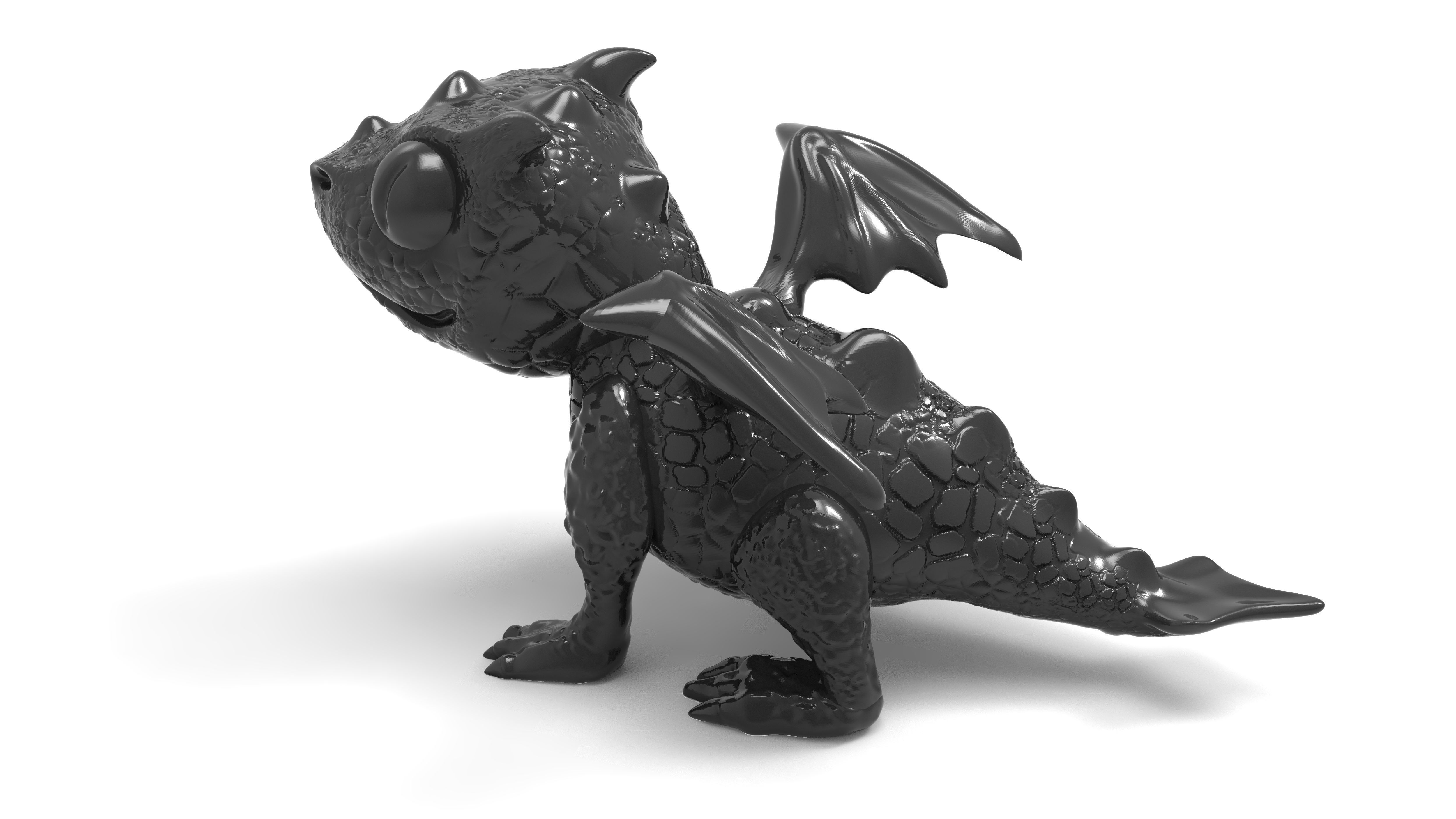 Newly Hatched Baby Dragon 3D print model_1