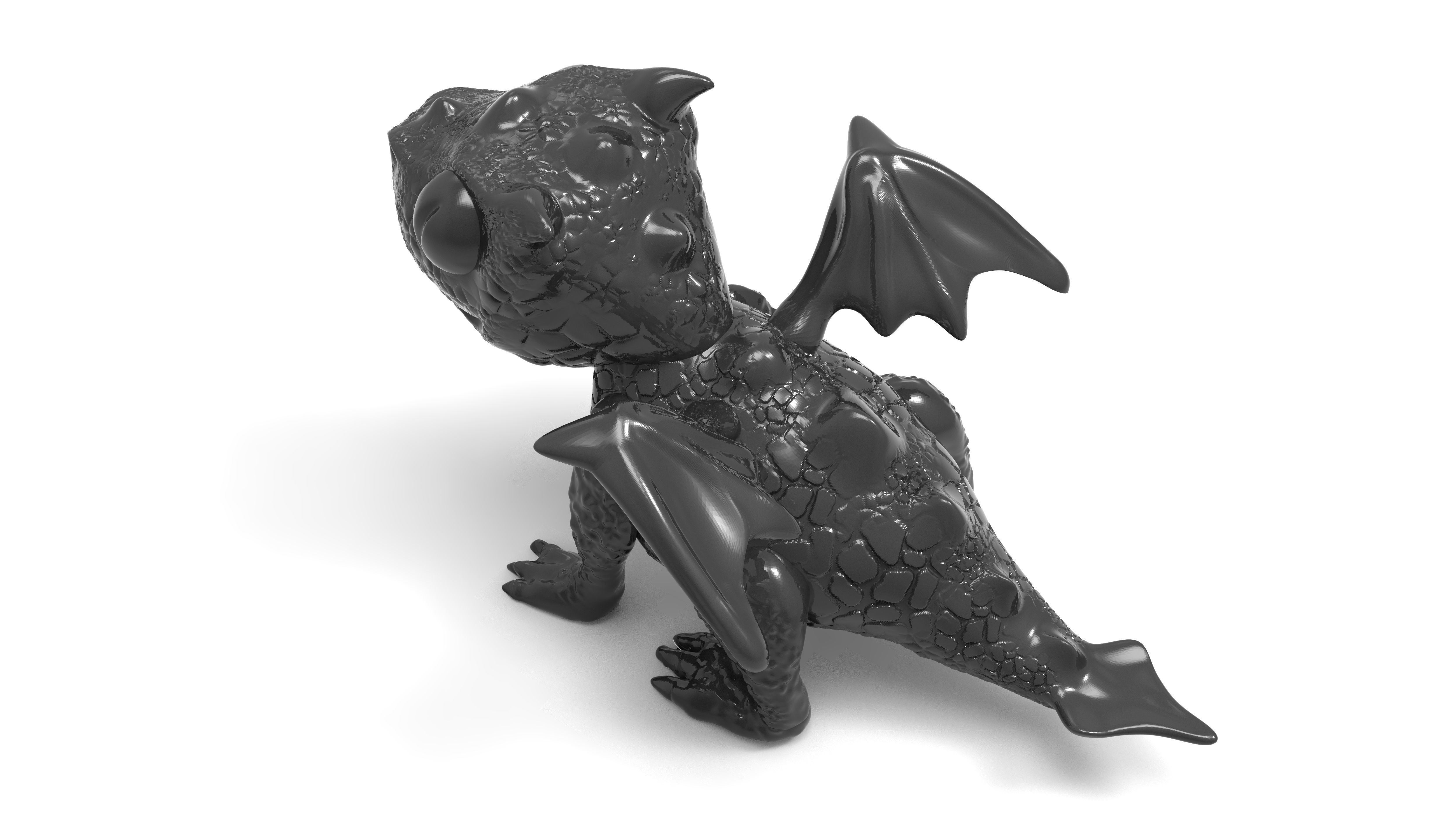 Newly Hatched Baby Dragon 3D print model_2