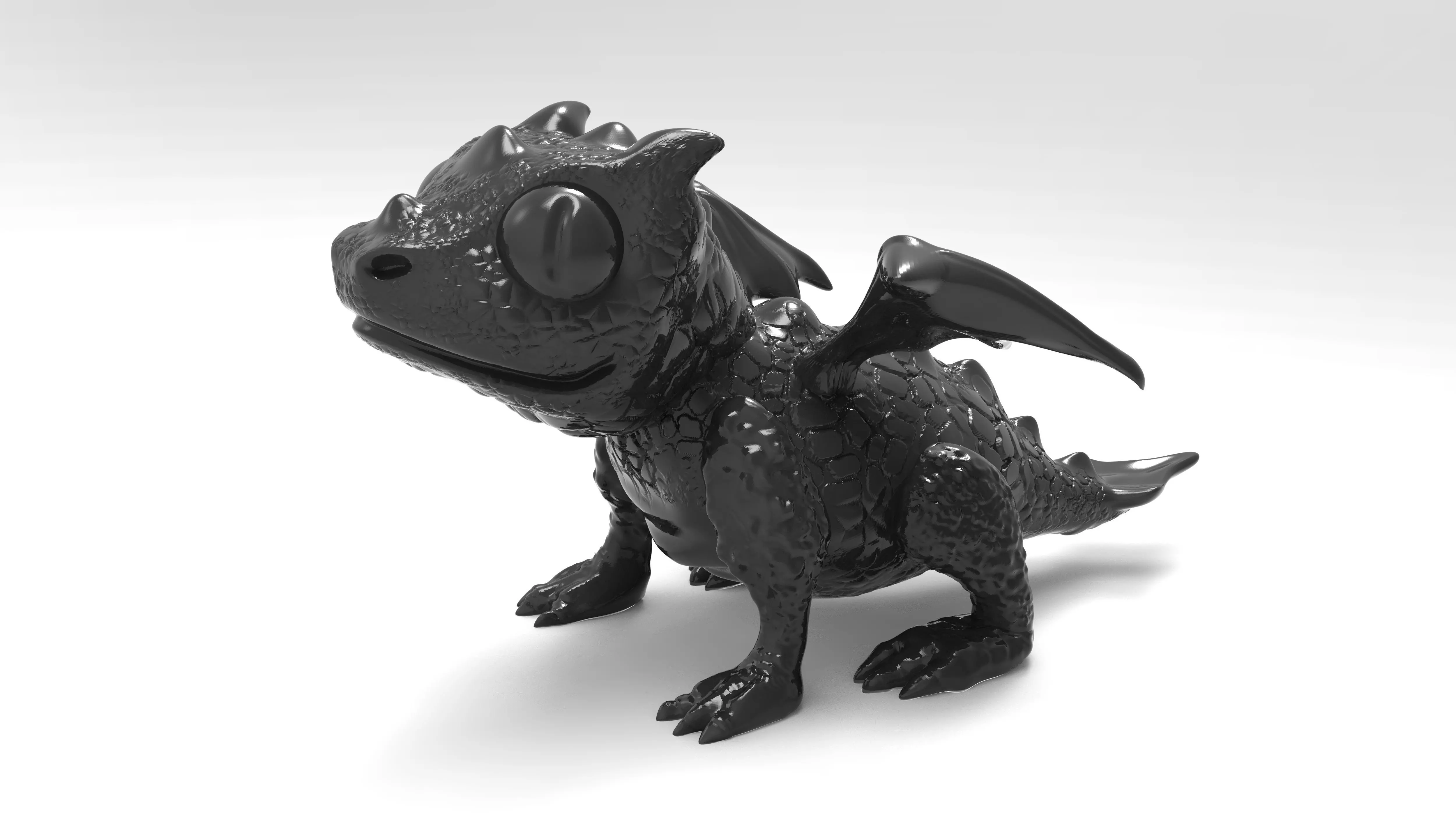 Newly Hatched Baby Dragon 3D print model_0