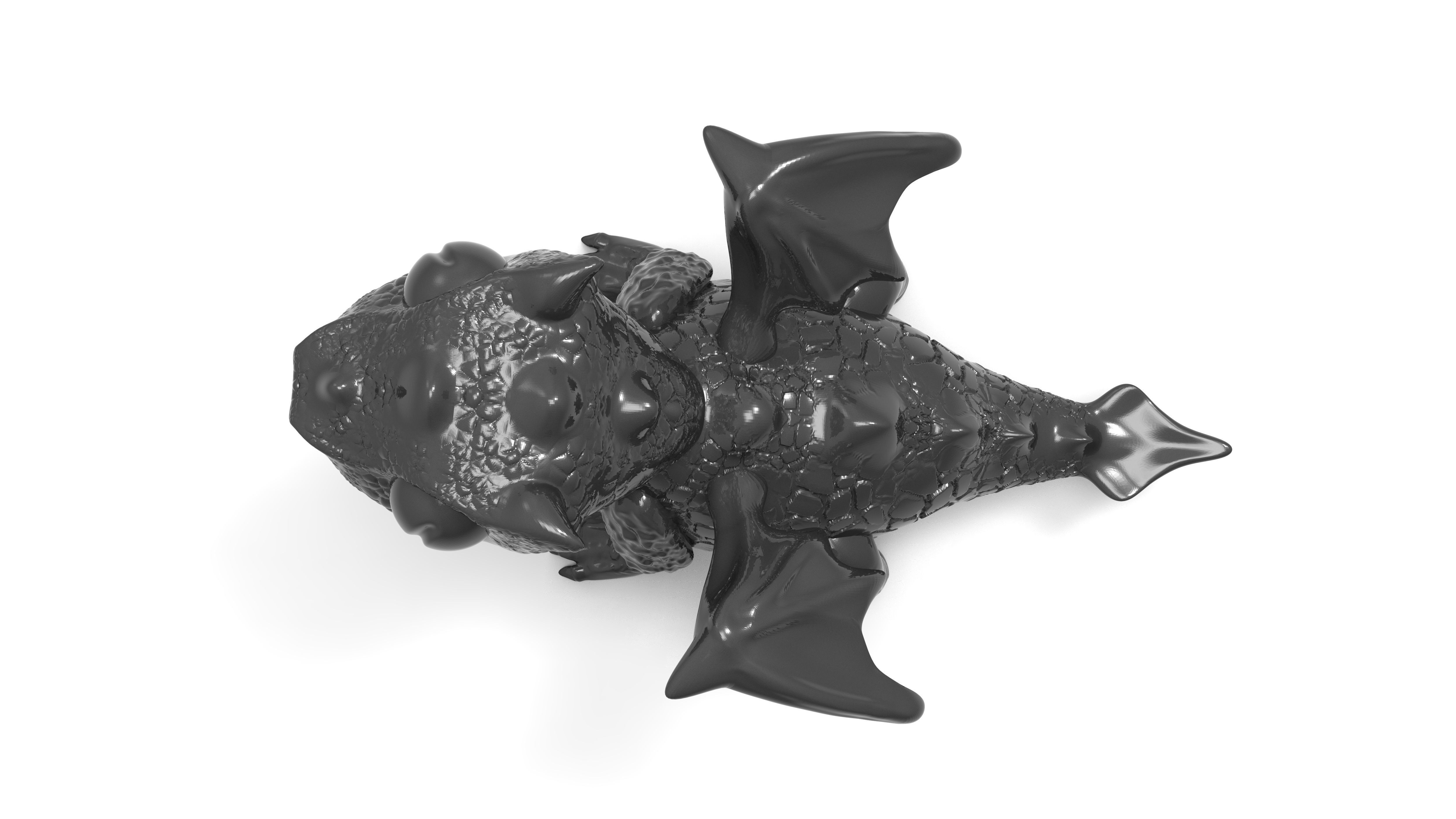 Newly Hatched Baby Dragon 3D print model_3