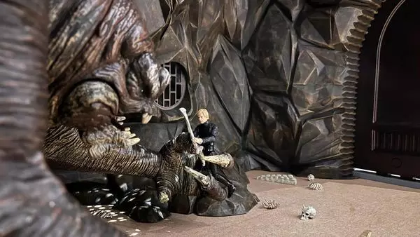 Jabbas Throne Room - Set 9 - Rancor Cave 1-6 scale Hottoys 3D print model_57