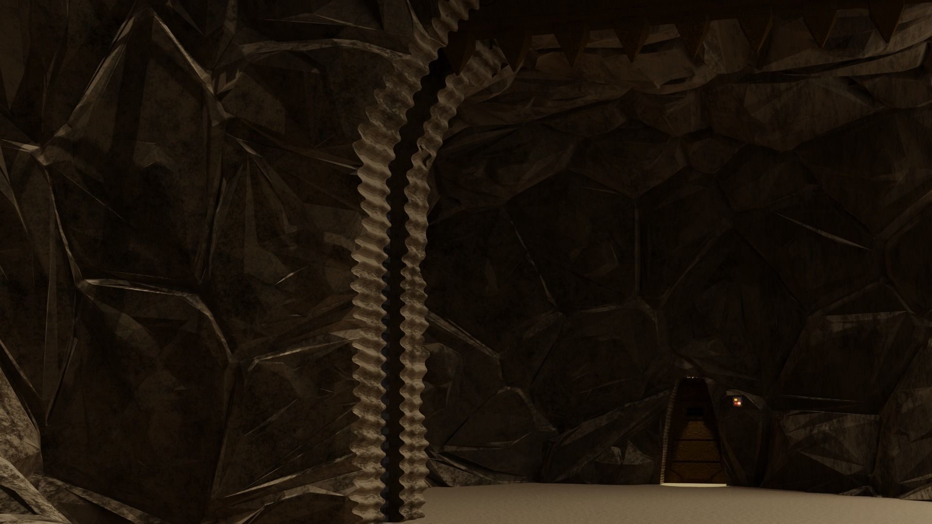 Jabbas Throne Room - Set 9 - Rancor Cave 1-6 scale Hottoys 3D print model_3