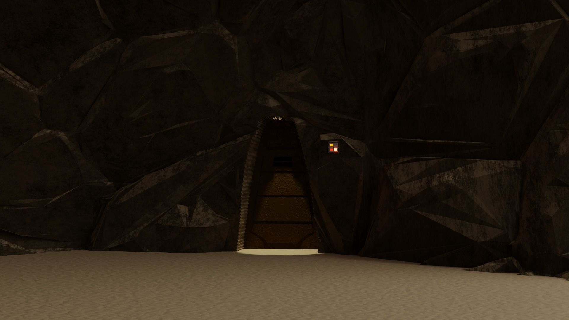 Jabbas Throne Room - Set 9 - Rancor Cave 1-6 scale Hottoys 3D print model_5