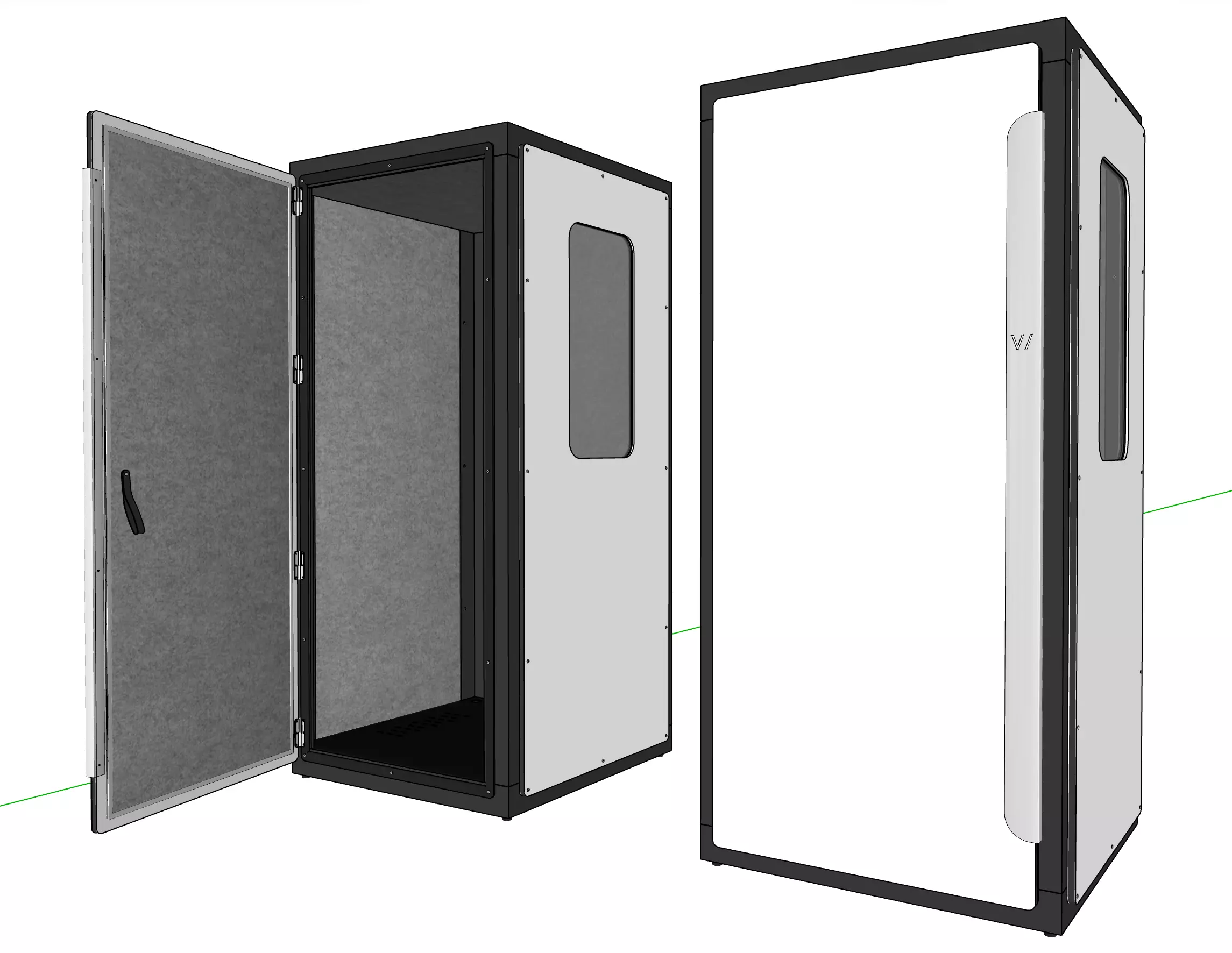 Cabin Vicoustic VicBooth Ultra 1x1 3D model_0