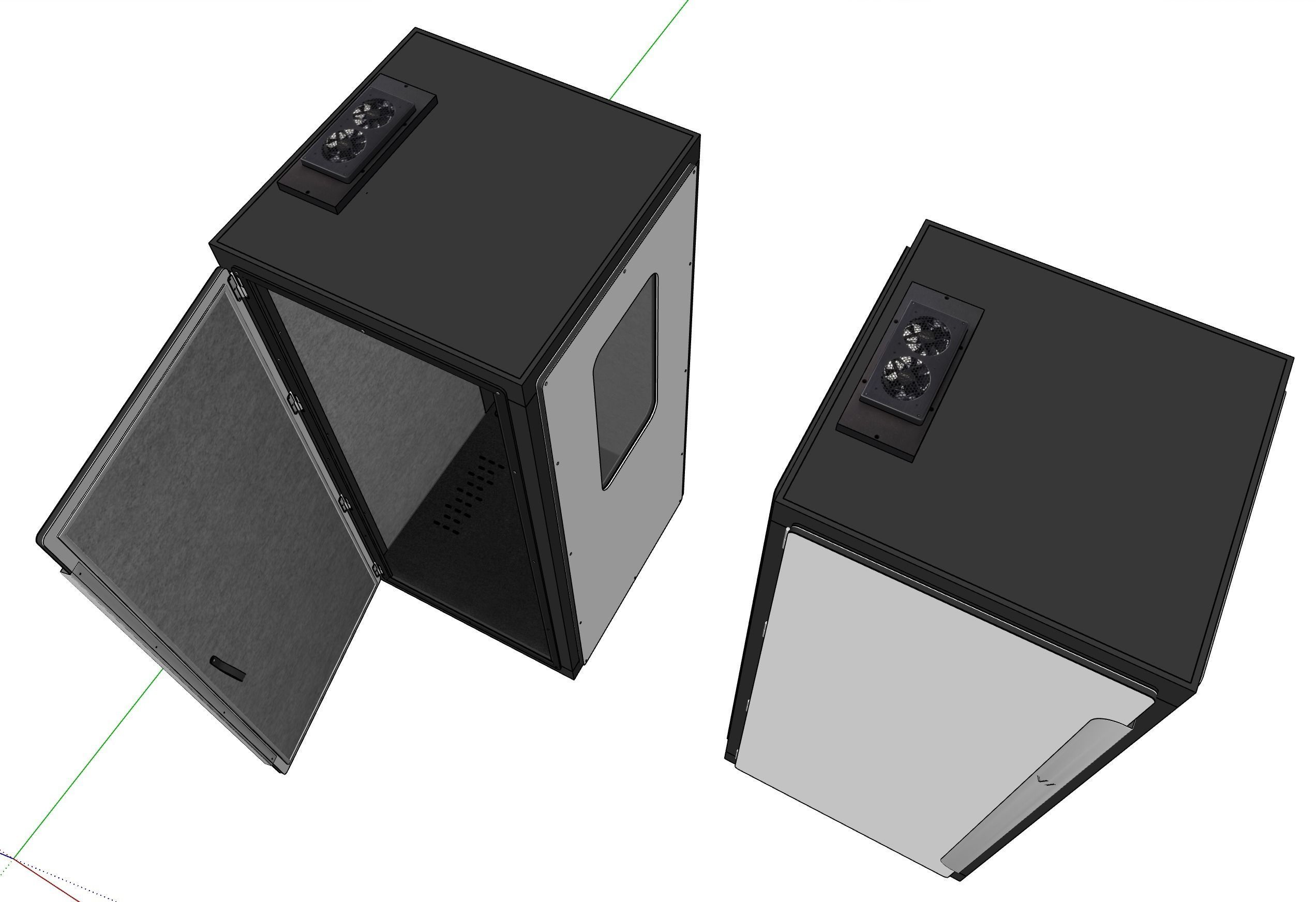 Cabin Vicoustic VicBooth Ultra 1x1 3D model_1