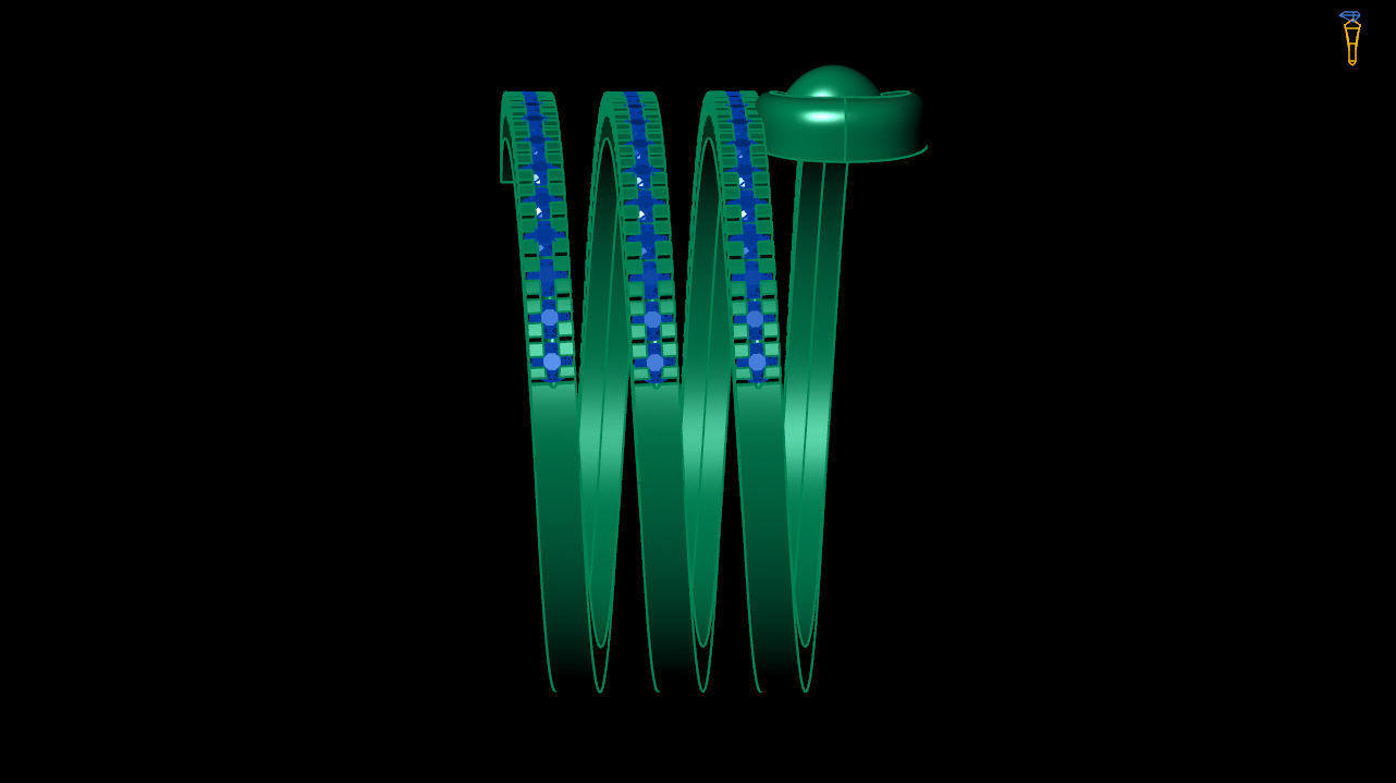 Spiral diamond ring stl file 3D print model_5