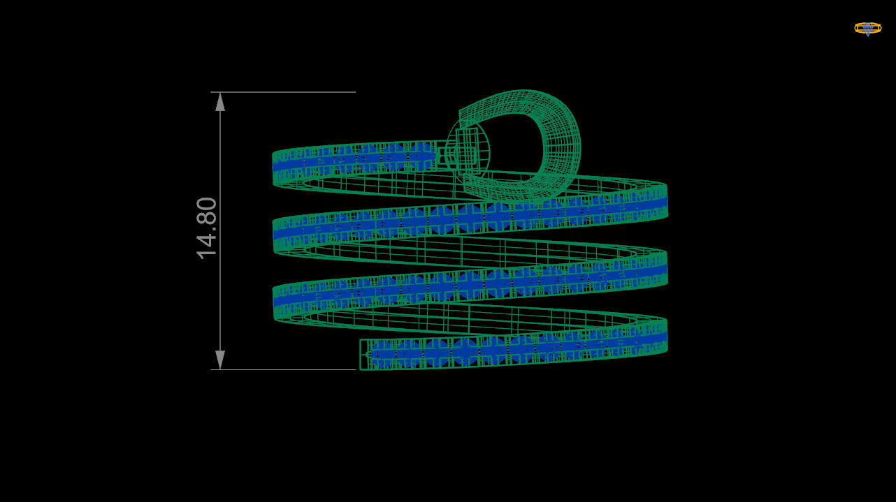 Spiral diamond ring stl file 3D print model_2
