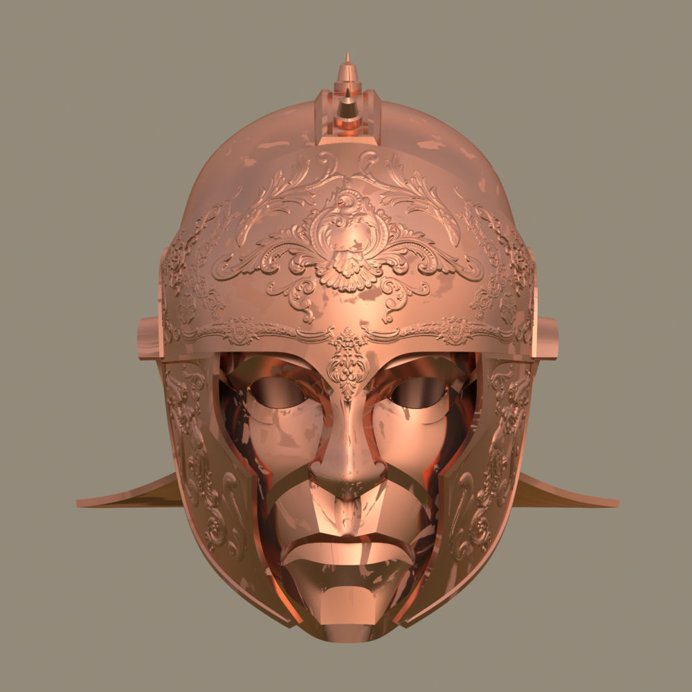 Roman Praetorian Ceremonial Cavalry Helmet 3D print model_4