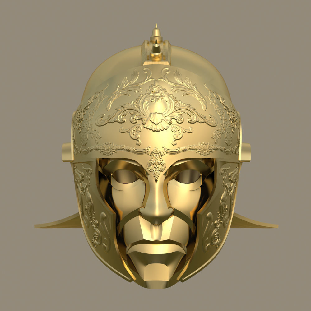 Roman Praetorian Ceremonial Cavalry Helmet 3D print model_2