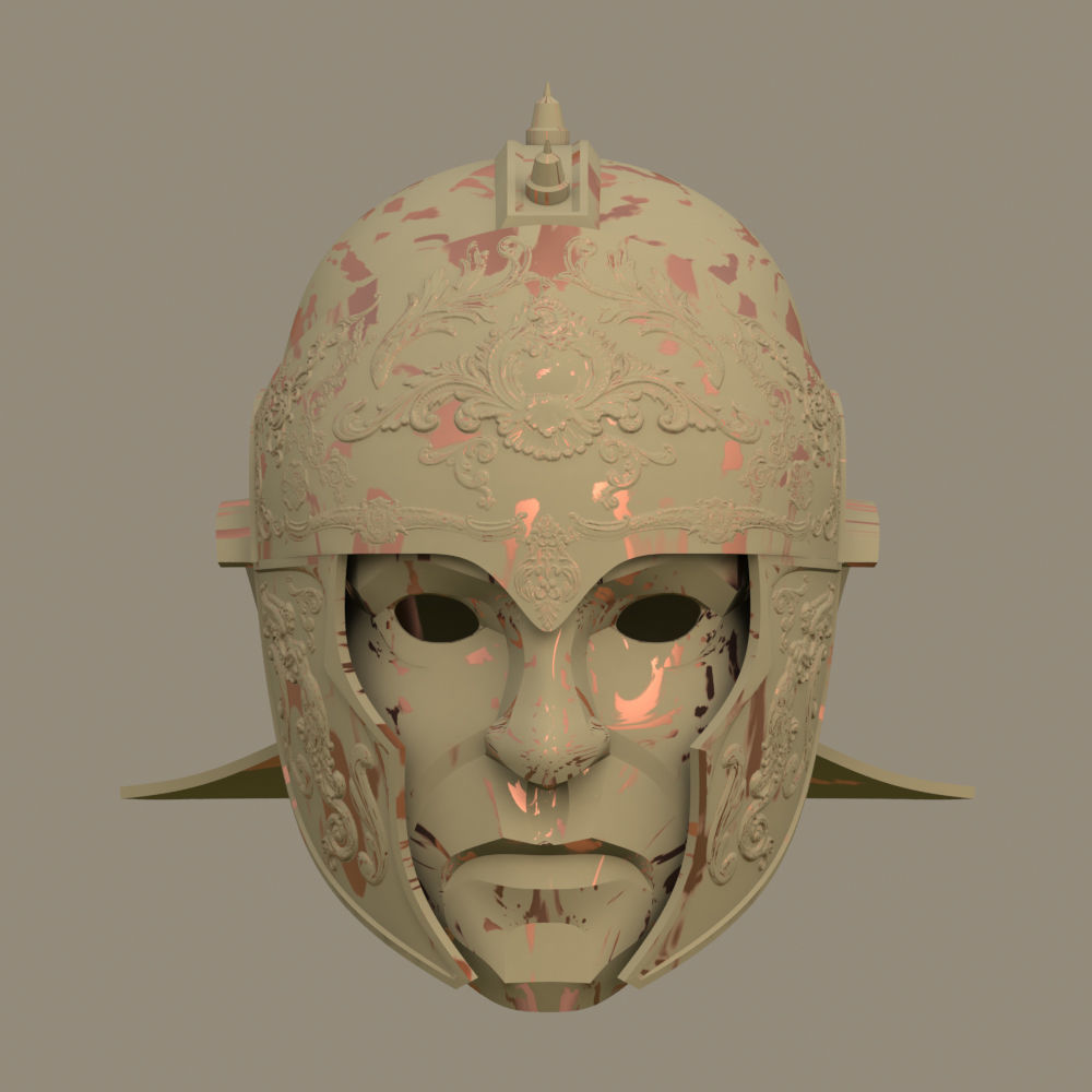Roman Praetorian Ceremonial Cavalry Helmet 3D print model_5