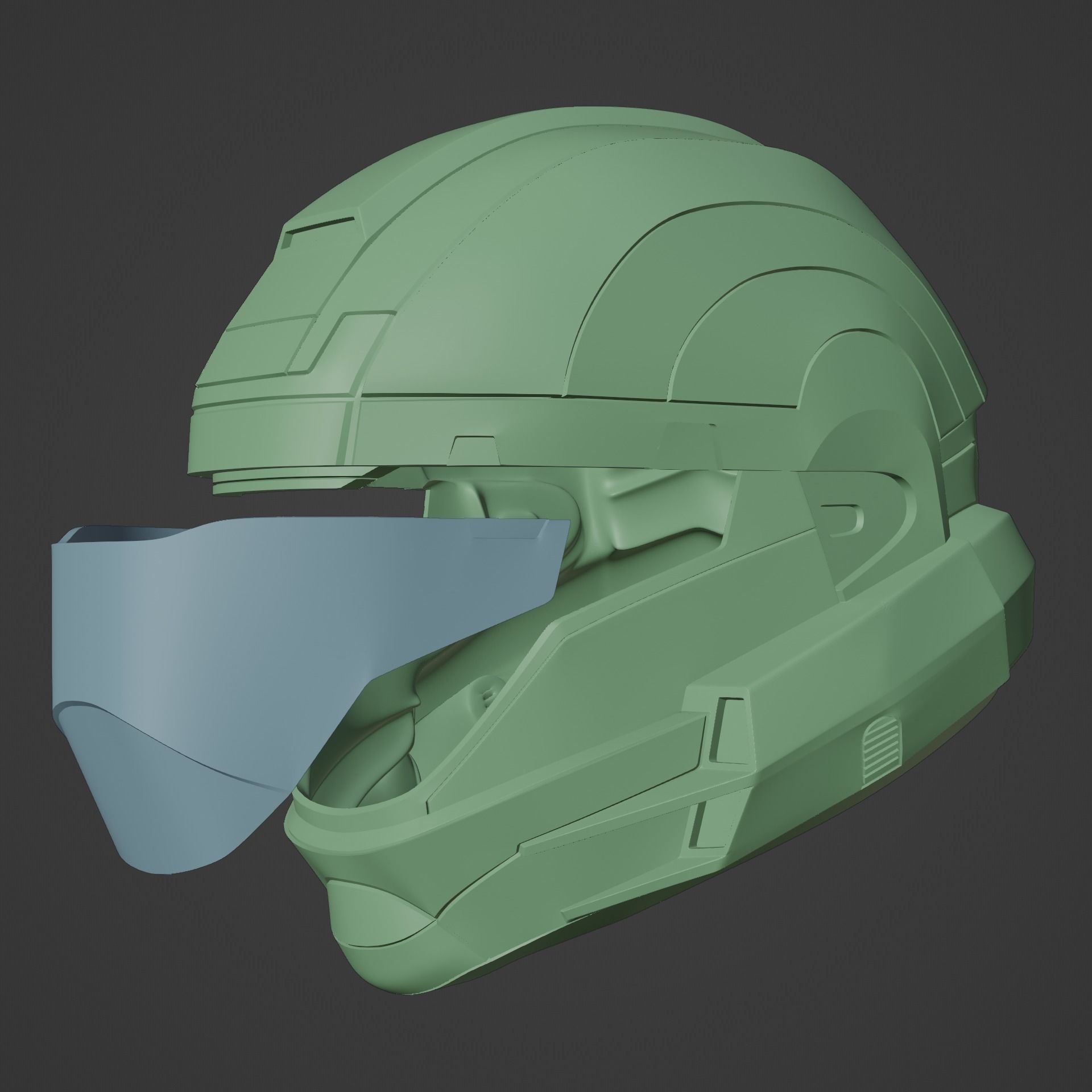 Halo Fireteam Raven ODST Squad Ethan Graves Helmet 3D print model_6