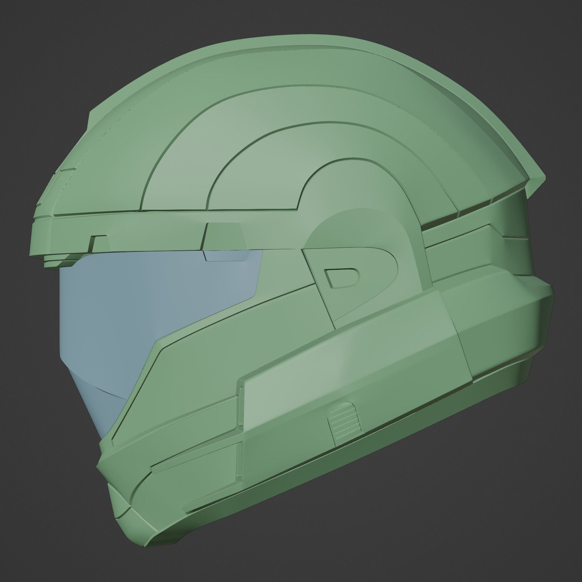 Halo Fireteam Raven ODST Squad Ethan Graves Helmet 3D print model_8