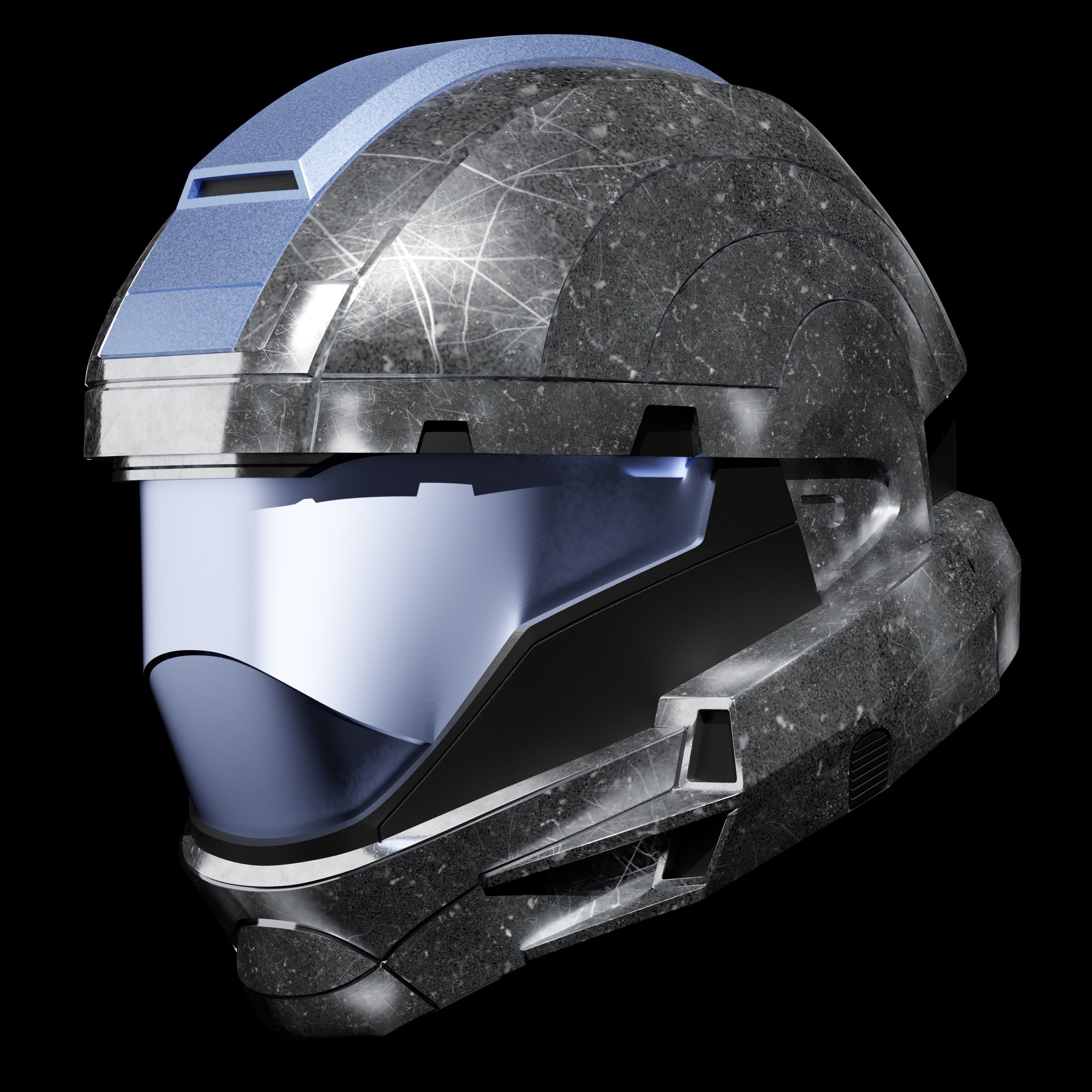 Halo Fireteam Raven ODST Squad Ethan Graves Helmet 3D print model_1