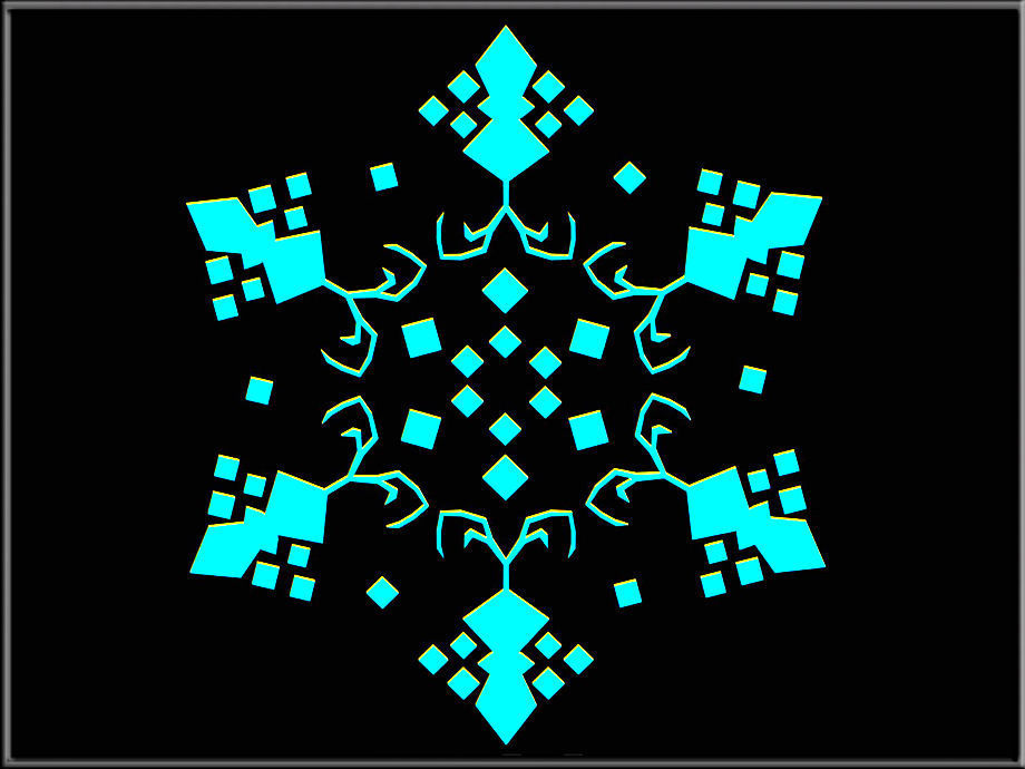 Snowflake 12 Low-poly 3D model_1
