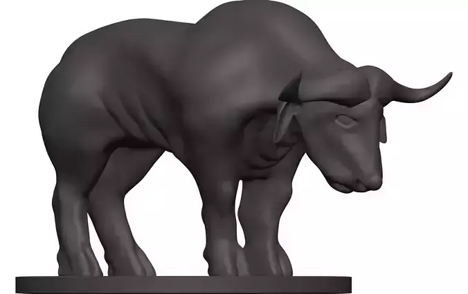 Buffalo bull 3D model