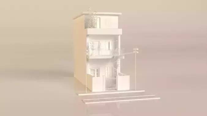 3d house-apartment model house