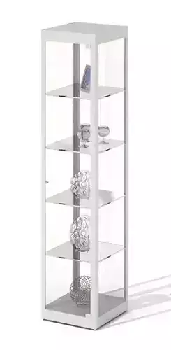 White Space Saving Shelf For Decoration