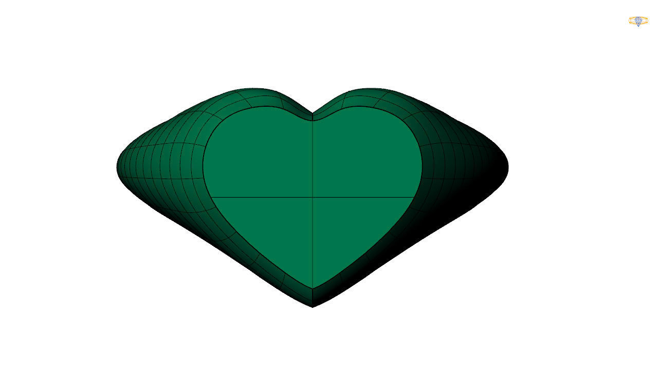 Heart signet ring stl file 3D print model_6