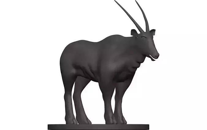 Gemsbok statue of oryx