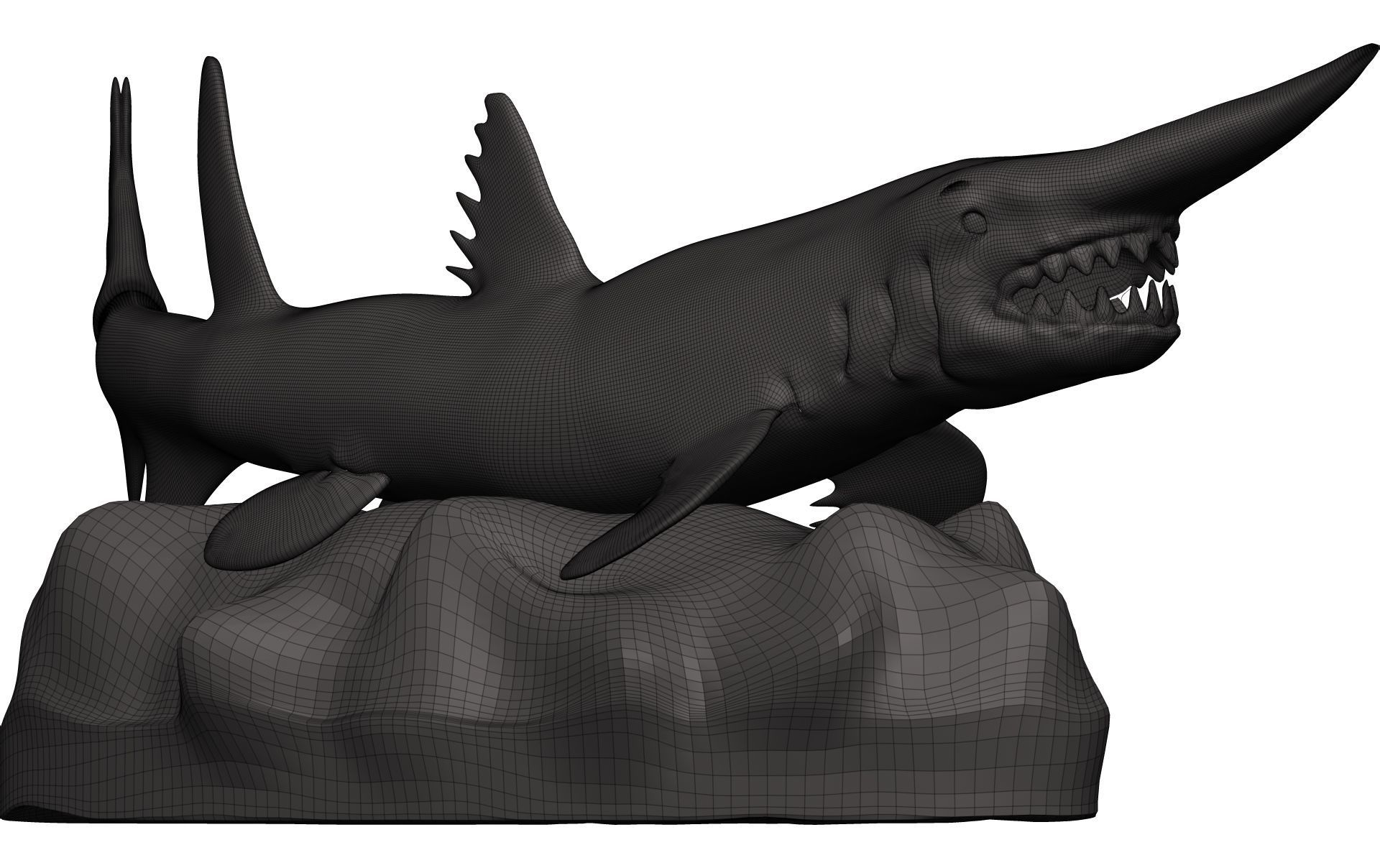 Goblin Shark 3D model_10