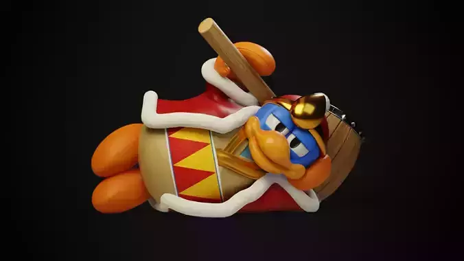 King Dedede Lounging 3D print model