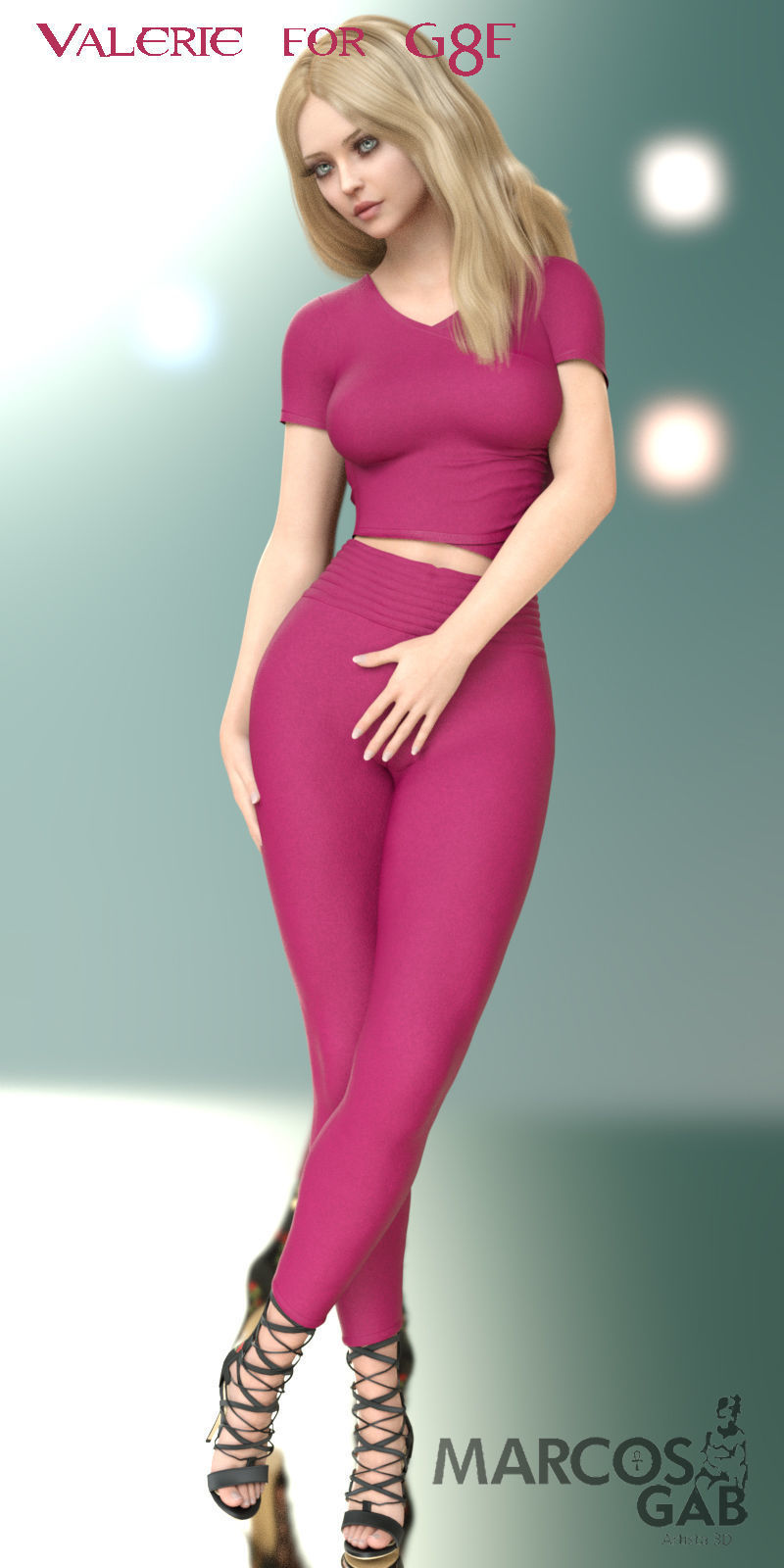 Valerie for Genesis 8 and 8-1 Female 3D model_6