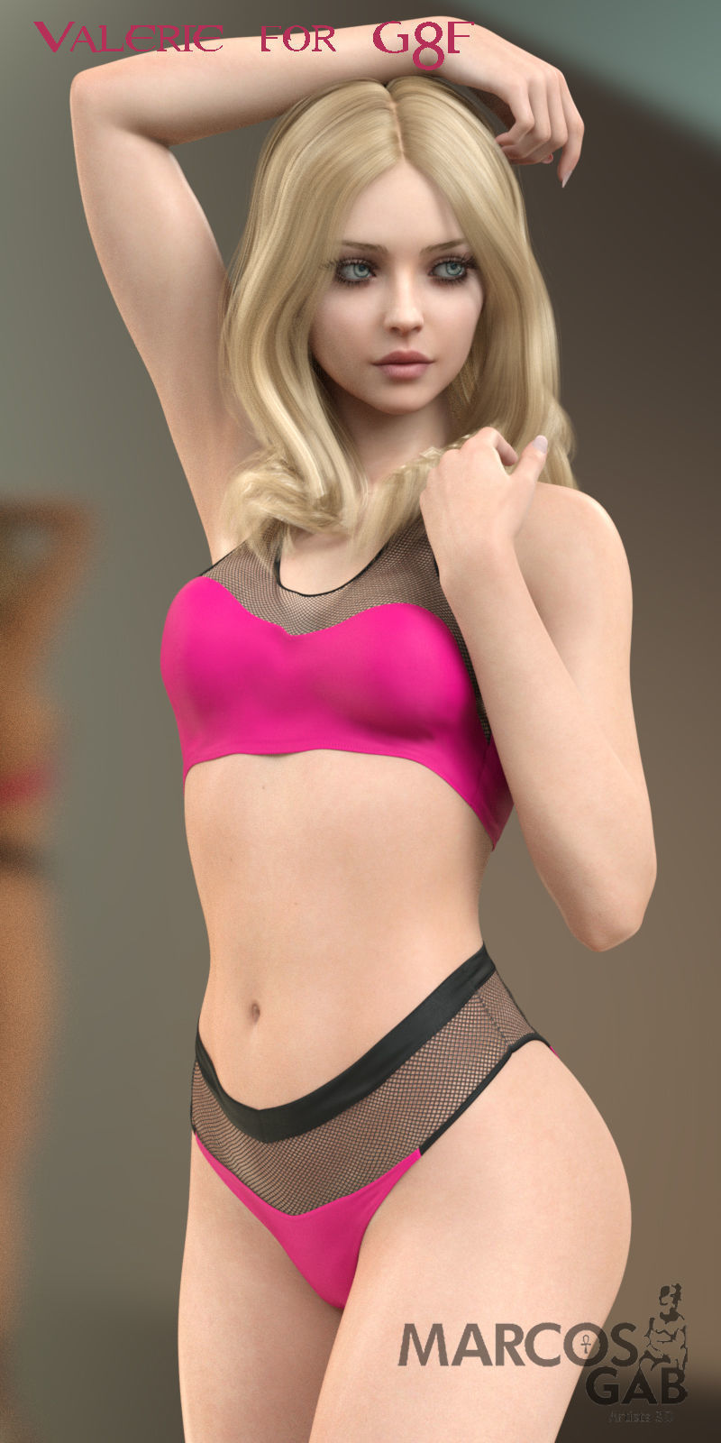 Valerie for Genesis 8 and 8-1 Female 3D model_3