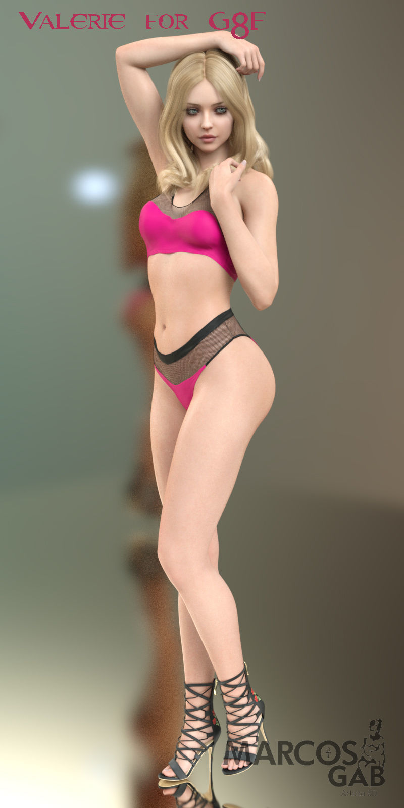 Valerie for Genesis 8 and 8-1 Female 3D model_5