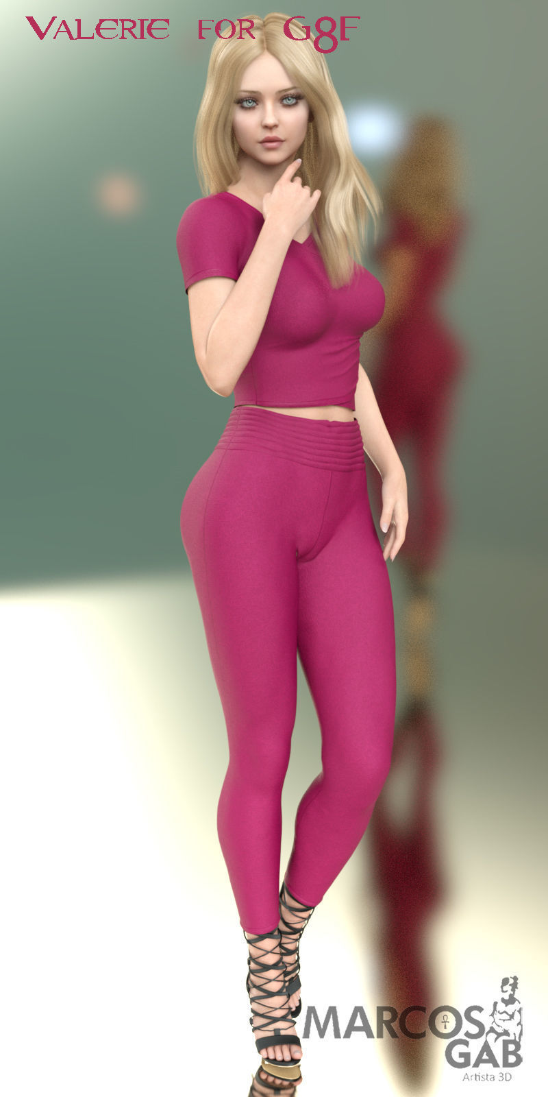 Valerie for Genesis 8 and 8-1 Female 3D model_4