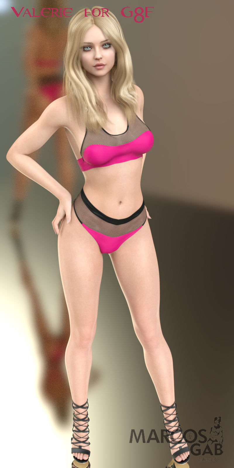 Valerie for Genesis 8 and 8-1 Female 3D model_7