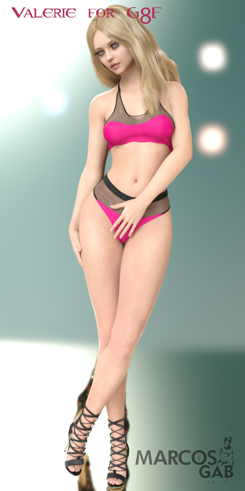 Valerie for Genesis 8 and 8-1 Female 3D model_17