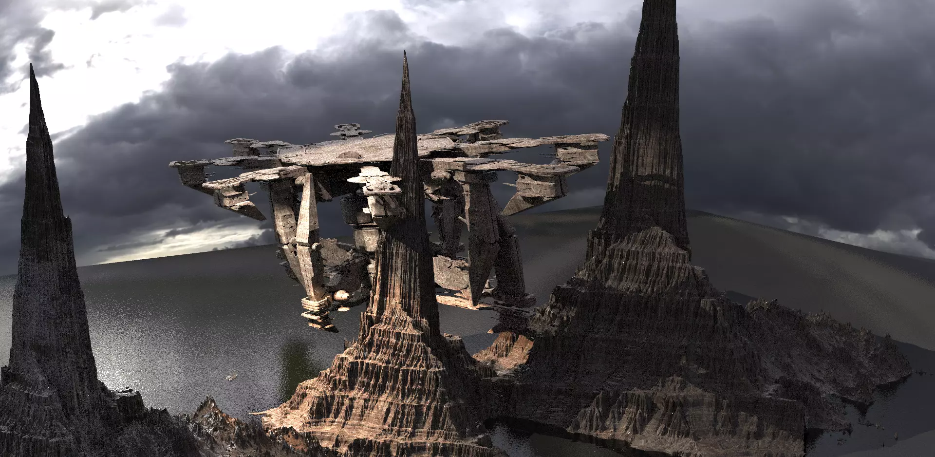 Mars Gods platforms 3D model_0