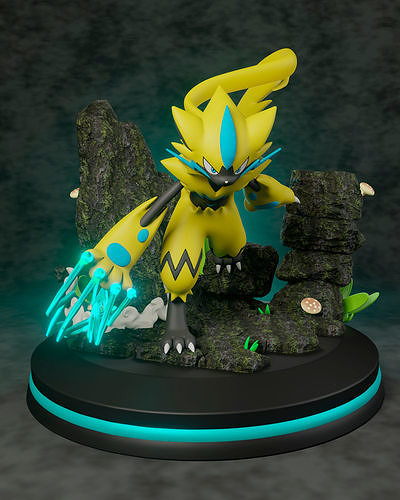 pokemon zeraora 3D print model