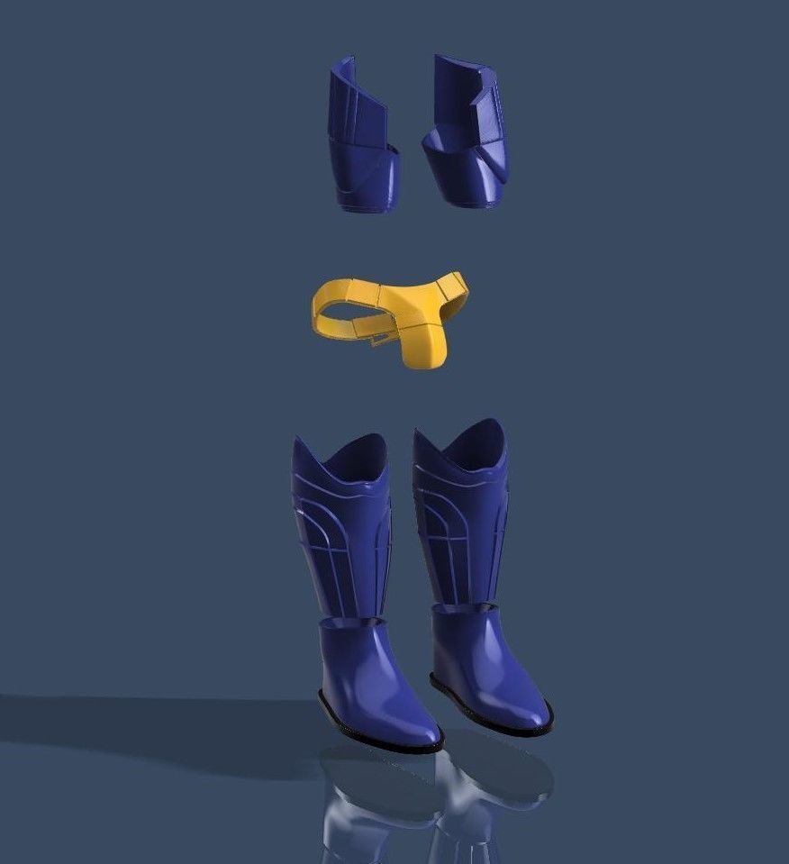 One12 Scaled Nightwing Armor Kit 3D print model_2