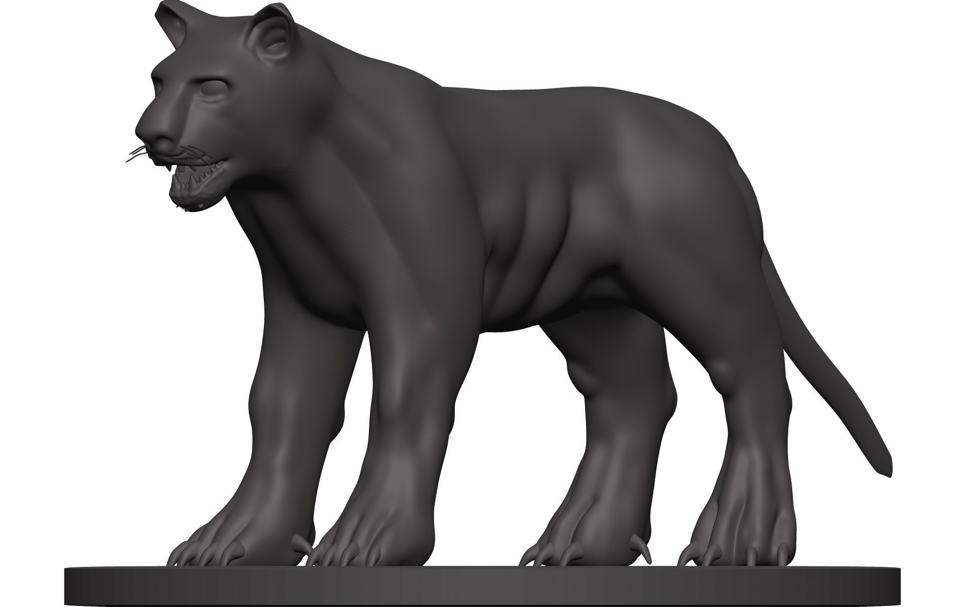 Leopard panther 3D model_2