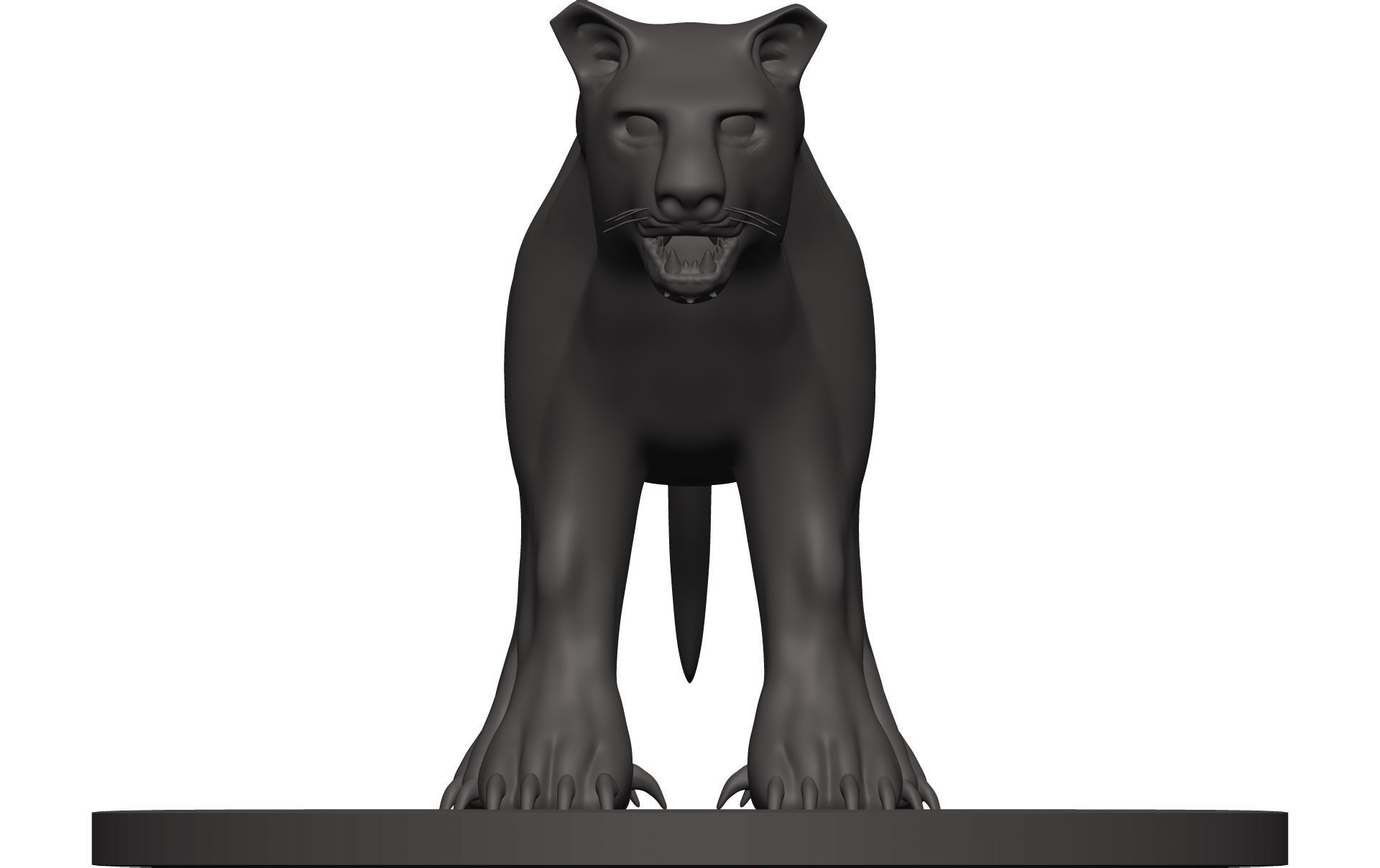 Leopard panther 3D model_1