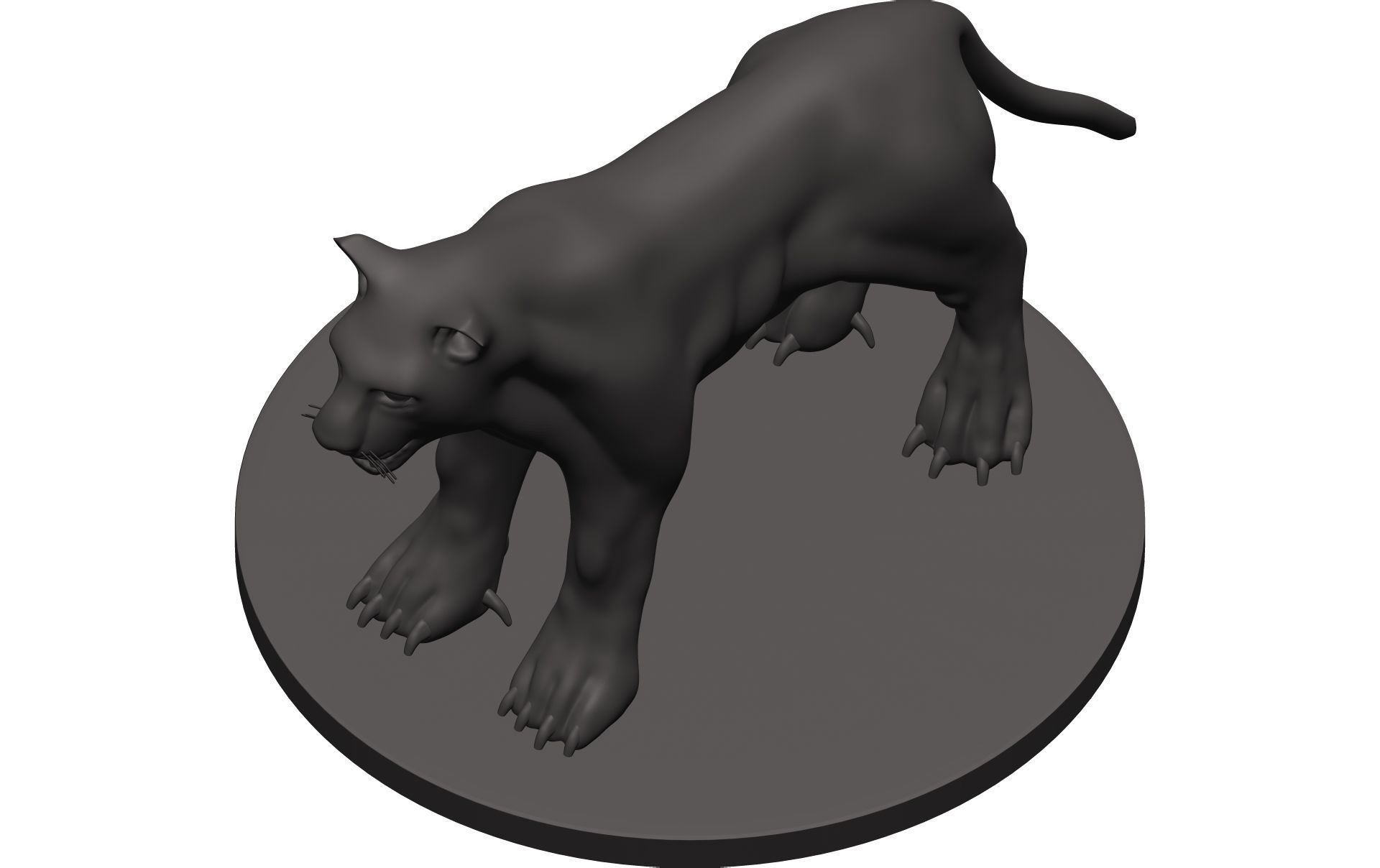 Leopard panther 3D model_8