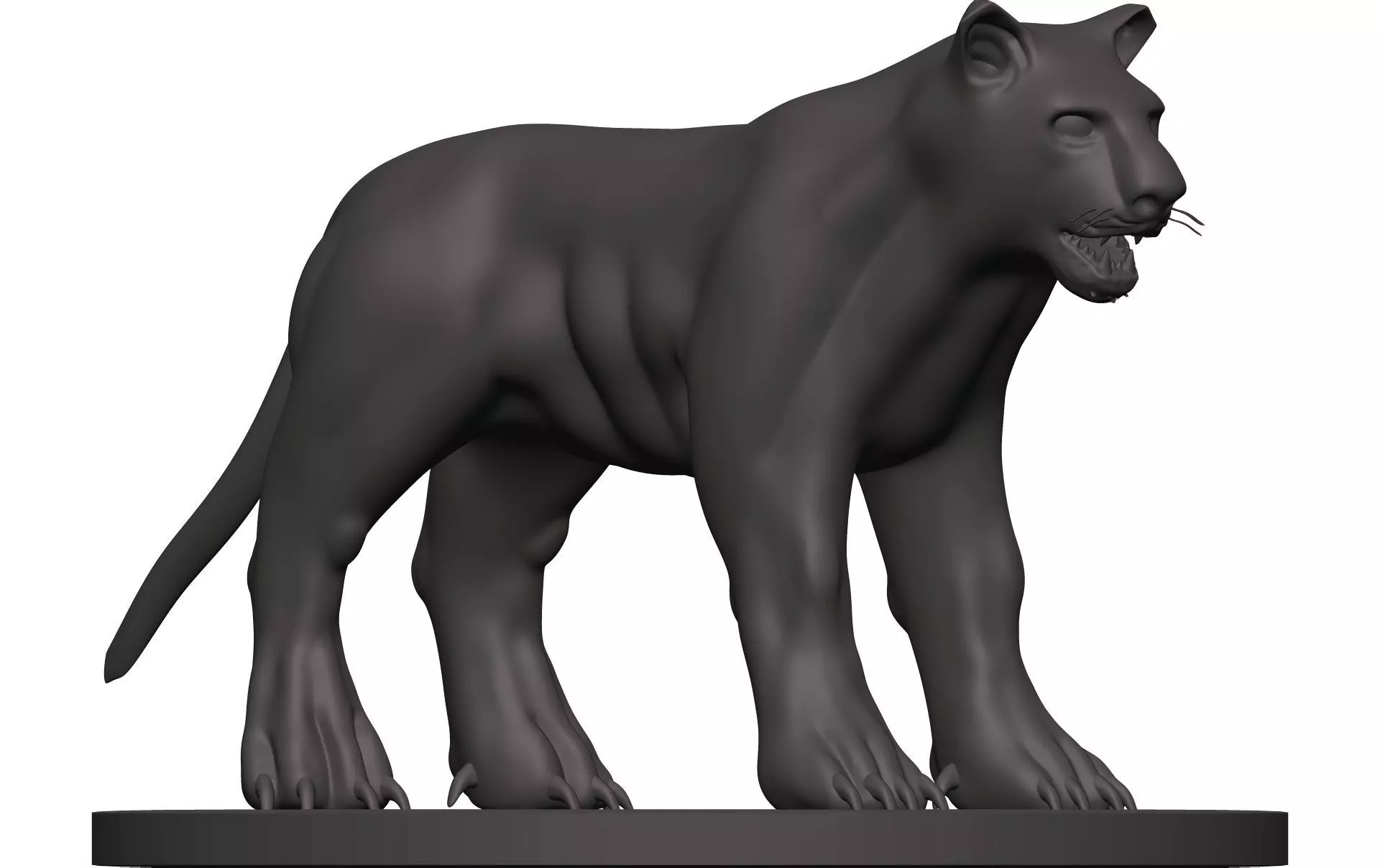 Leopard panther 3D model_0