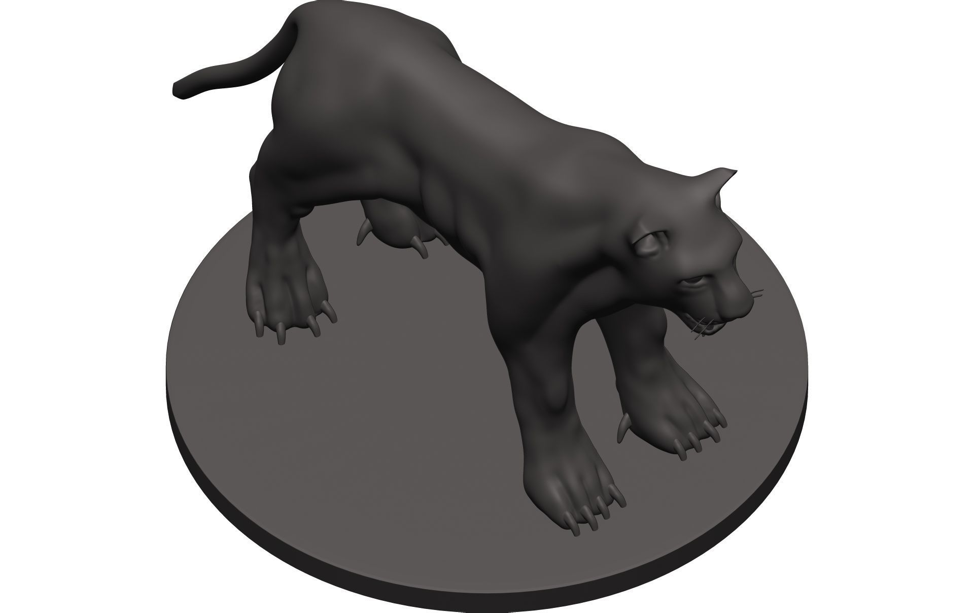 Leopard panther 3D model_9
