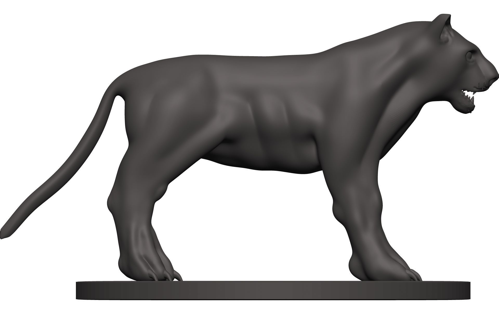 Leopard panther 3D model_7