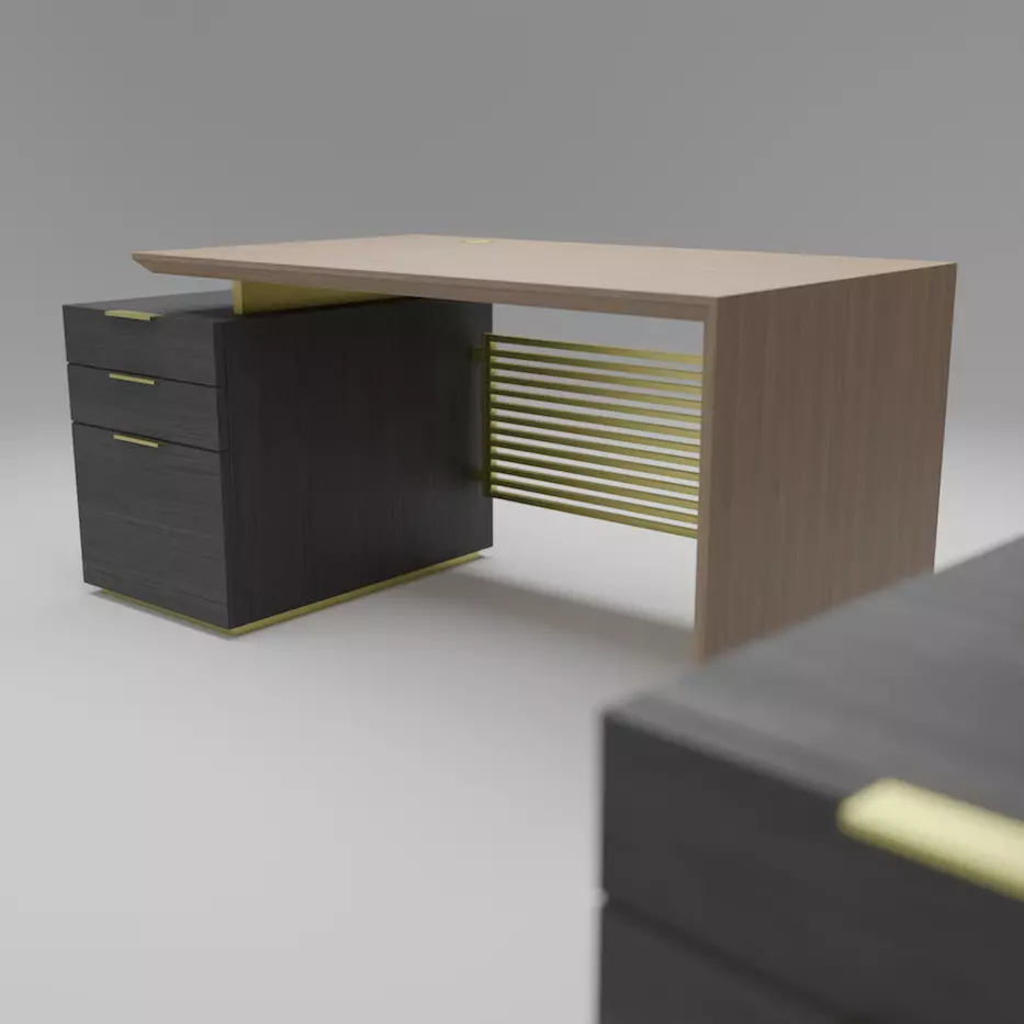 Georgio Premium Desk 3D model_0