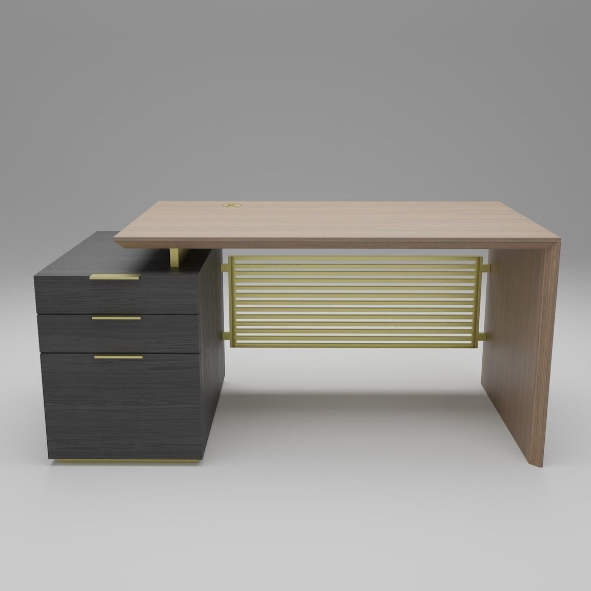 Georgio Premium Desk 3D model_1