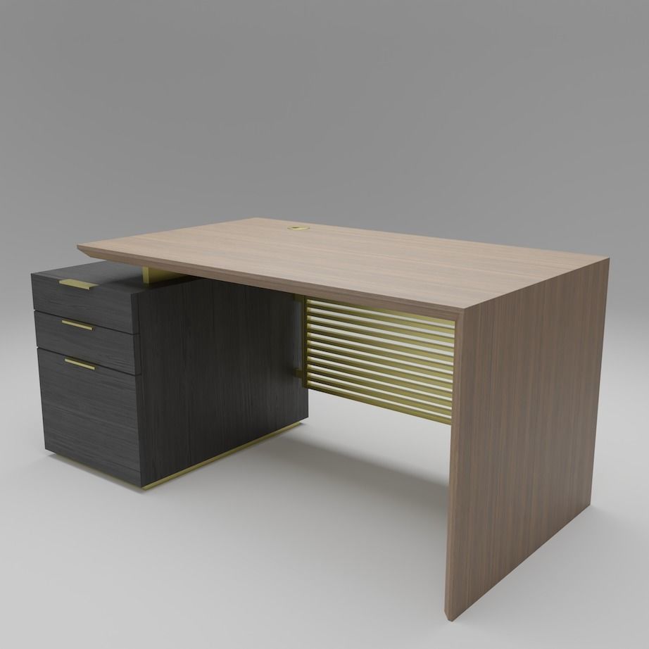 Georgio Premium Desk 3D model_2
