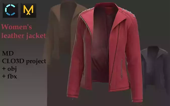 Womens leather jacket 